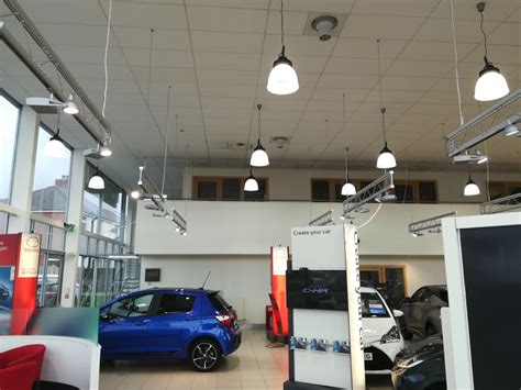 Car Showroom Lighting Installation Utilising Led High Bays For Harry