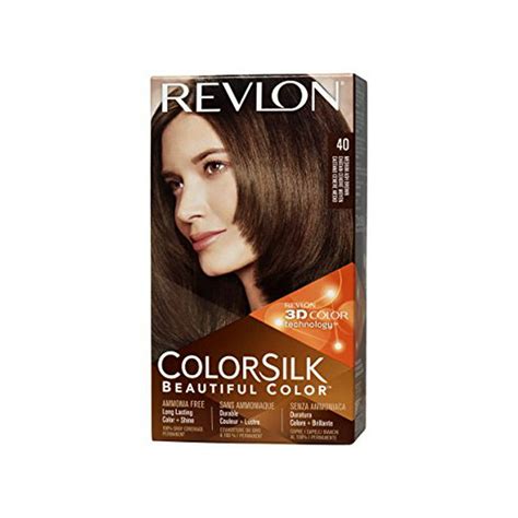 2 Pack Revlon Colorsilk Beautiful Permanent Hair Color 40 Medium Ash