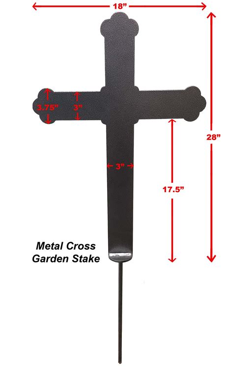 Metal Cross Ground or Garden Stake | Young's Welding, Inc.