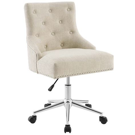 These ergonomic chairs support your posture and help you stay alert while working. Tufted Button Swivel Upholstered Fabric Office Chair ...