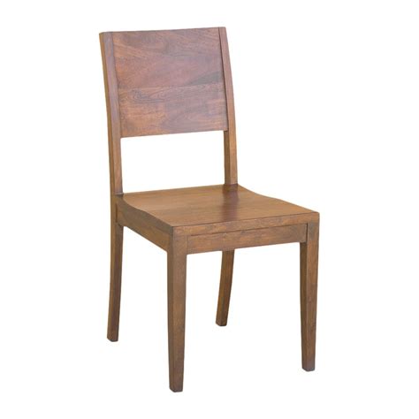 Acacia Wood Solid Dining Chairs Set Of 2 Timbergirl Dining