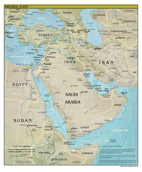Political Map Of Middle East And North Africa United States Map