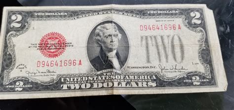 1953 Two Dollar Bill Red Seal Obverse Portland Gold Buyers Llc