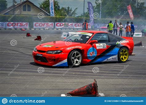 Nissan Sx With Nissan Silvia S Front End Drift Car In A Drifting