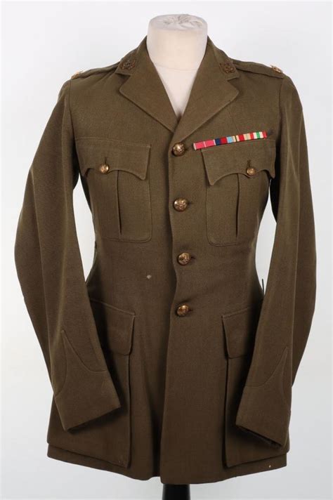 Ww2 British Officers Service Dress Uniform 151st 152nd Ayrshire