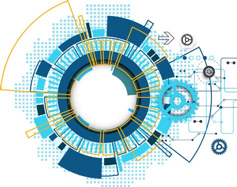 Download Circle Vector Tech Design Engineering Transparent Png