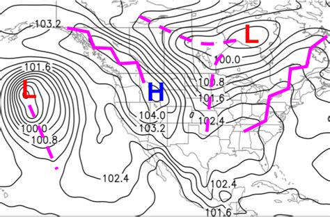 Each of these pressure systems is sketched out in a vertical cross section and described. 5dm - Low Pressure