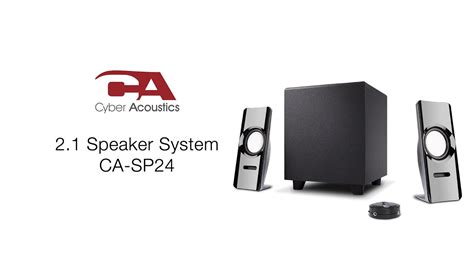 21 Speaker System Ca Sp24 Cyber Acoustics Youtube