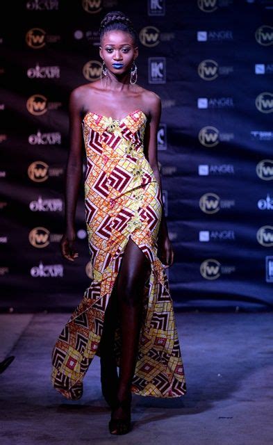 A Model Shows The Design To The Audience During The Kinshasa Fashion