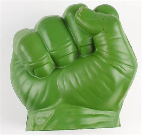 Stan Lee Signed Hulk Hand With Display Case Jsa Coa Pristine Auction