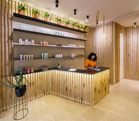 Bamboo Was Used As A Sustainable Decorative Feature At This Spa In Madrid 【free Cad Download