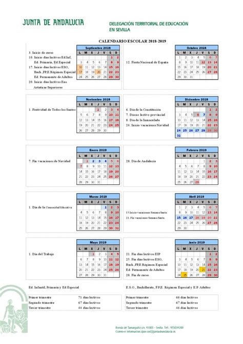 Calendario 2020 Sevilla Calendario 2019