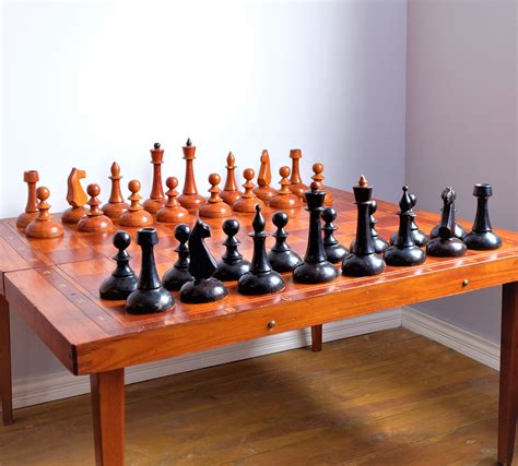Extra Large Chess Set Chess Table Vintage Ussr 1980 Wooden Etsy