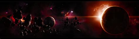 Dual Monitor Screen Multi Multiple Space Espace Wallpaper 3840x1080