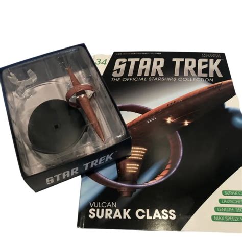 Eaglemoss Star Trek Official Starships 34 Vulcan Surak Class With