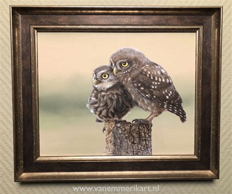 Original Owl Painting Little Owl Painting Acrylic Painting Etsy