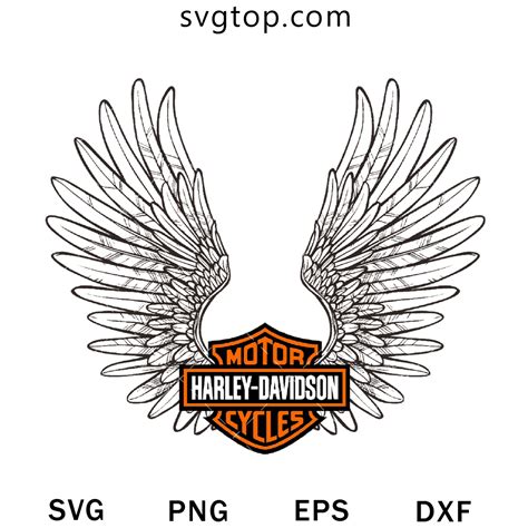 Wings Motor Harley Davidson Cycles Svg Harley Motor Logo Svg Svgtop