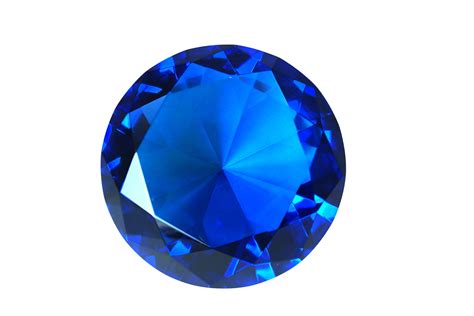 Tripact Mm Dark Blue Diamond Shaped Jewel Crystal Paperweight Walmart Com