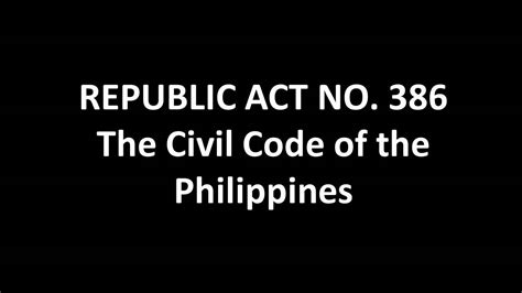 The Civil Code Of The Philippines Article 1801 1900 Youtube