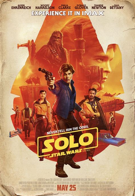 New Solo A Stars Wars Story Imax Poster Revealed By Ron Howard