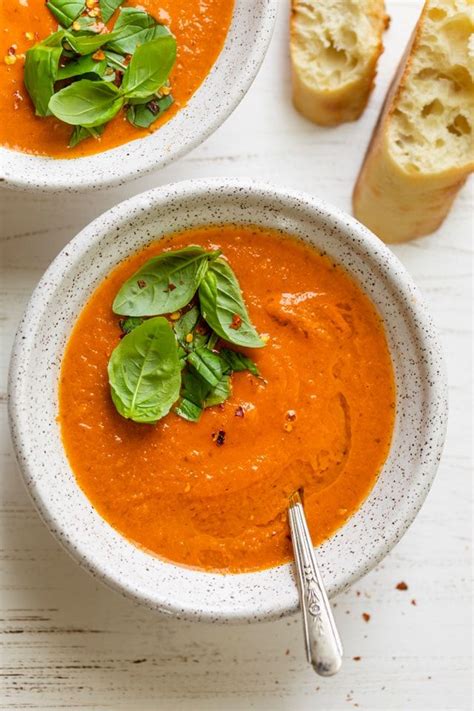 This Roasted Tomato Soup Is Made With Simple Pantry Items Along With