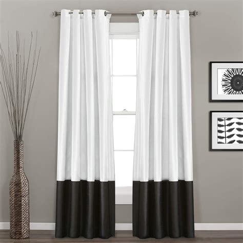 Gray And White Curtains