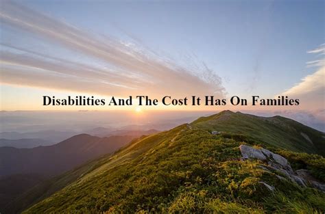 Disabilities And The Cost It Has On Families Deborah Byrne Psychology