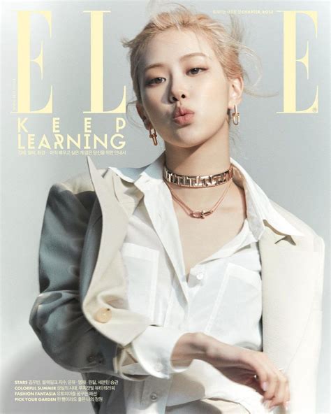 Blackpink S Ros Stuns On The Cover Of Elle As The New Global Ambassador For Tiffany Co