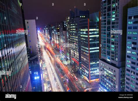 Gangnam District Of Seoul South Korea Stock Photo Royalty Free Image