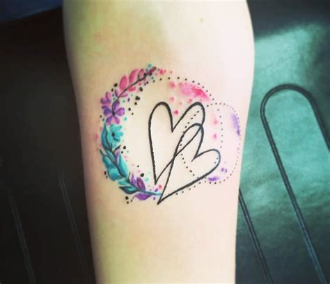 Two Heart Tattoo By Klaras Tattoo Photo 27586 Wrist Tattoos For Women