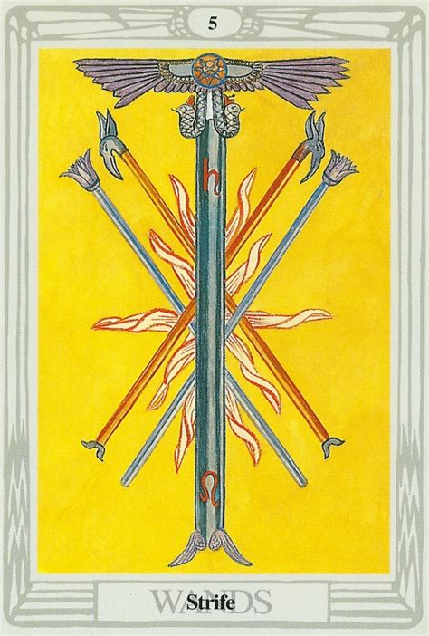 Tarot card reading is a great way to get the answers to the questions that are bothering you. Five of Wands Thoth Tarot Card Tutorial - Esoteric Meanings