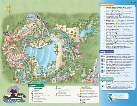 2013 Typhoon Lagoon Park Map Walt Disney World Park Maps Wdwfans