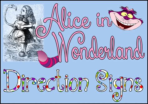 Alice In Wonderland Signs Free Printable Printable Templates