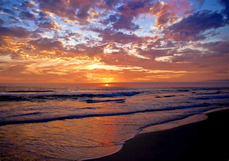 Australia Sunrise Sunset Beach Photo Ocean Art Seascape A1