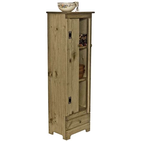 Oak is highly absorbent and resistant to corrosion, so solid wood kitchen cabinets are of excellent quality. Narrow Kitchen Pantry Storage Cabinet | Unfinished Pantry ...