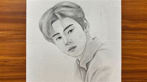 Cha Eun Woo Drawing Easy Drawing Tutorials For Step By Step Pencil