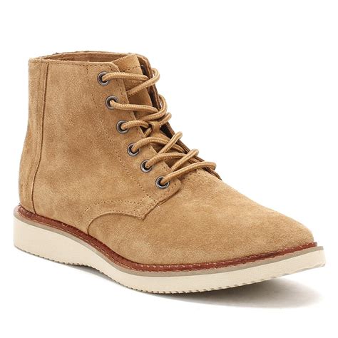Toms Mens Toffee Brown Suede Porter Boots For Men Lyst
