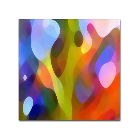 Trademark Fine Art Abstract Framed 24 In H X 24 In W Abstract Canvas