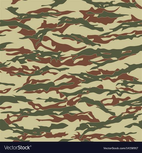Desert Tiger Stripe Camouflage Seamless Patterns Vector Image