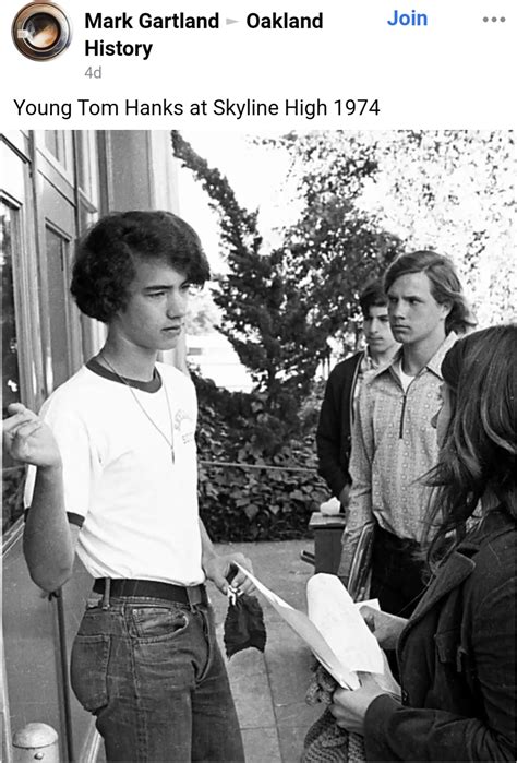 Tom Hanks At Skyline High In Oakland His Graduating Year Of 1974
