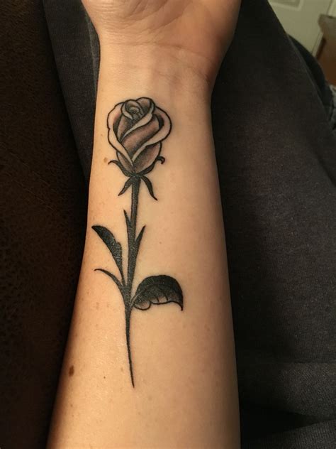 Rose bud drawing at getdrawings com free for personal use rose bud. rose bud on forearm (With images) | Rose bud tattoo, Rose ...