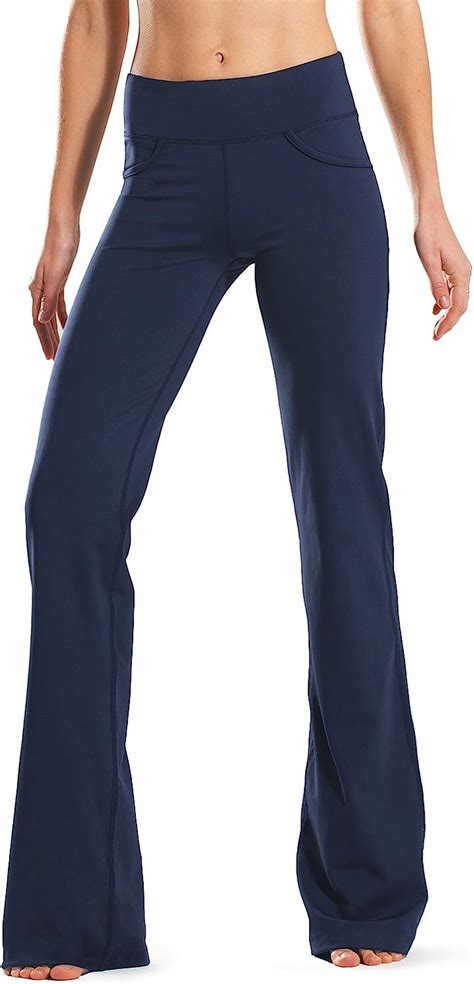 Safort 28″30″32″34″ Inseam Regulartall Bootcut Yoga Pants 4 Pockets Upf50 Blue Xl