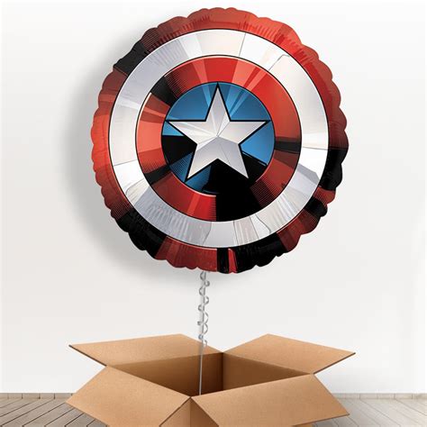 Captain America Helium Balloon In A Box Party Save Smile