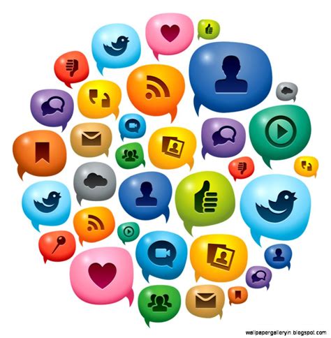 Social Media Circle Icon Hd For Wallpapers Wallpaper Gallery