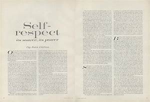 self respect definition essay