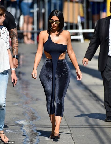 Kim Kardashian Causes A Stir In Los Angeles As She Steps Out In Skintight Velvet Pants With
