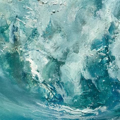 Alison Johnson Alison Johnson The Break Sea Oil Painting Original