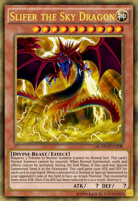 Slifer has truly come to life in figure form, with detailed shading and painting that give it a bold yet detailed appearance. Slifer the Sky Dragon 2016 by AlanMac95 on DeviantArt