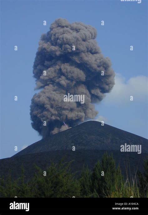Anak Krakatau Island Eruption Java Indonesia Stock Photo Alamy