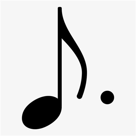 Filedotted Eighth Note Stem Up - Dotted Eighth Note Symbol Transparent PNG - 878x1024 ...